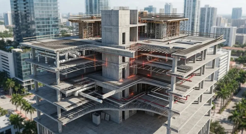 Post-Tensioned Office Building, Miami, FL