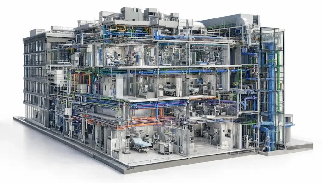 Coastal Hospital MEP BIM model