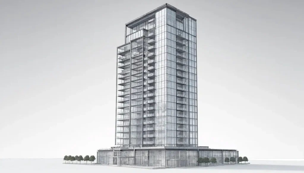 Meridian Tower BIM model