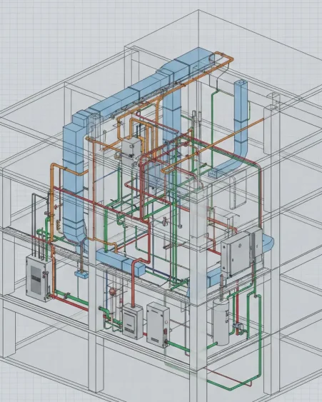 MEP BIM coordination drawings in Oregon