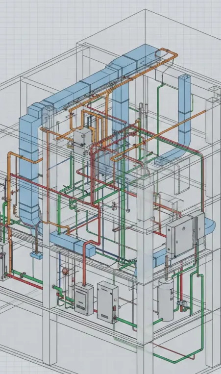 MEP BIM coordination drawings in Oregon